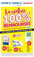 La rentree a prix bas des magasins U express Valable du 28 au 29 août 2026