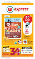 Les prix bas de la semaine chez U express Valable du 25 août au 06 septembre 2026