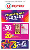Quinzaine des prix ultra bas chez U express Valable du 08 au 20 septembre 2026