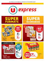 Les prix bas de la semaine chez U express Valable du 27 octobre au 08 novembre 2026