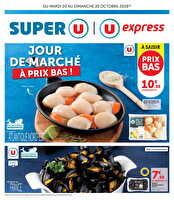 Le marché à prix bas chez U express Valable du 20 au 25 octobre 2026