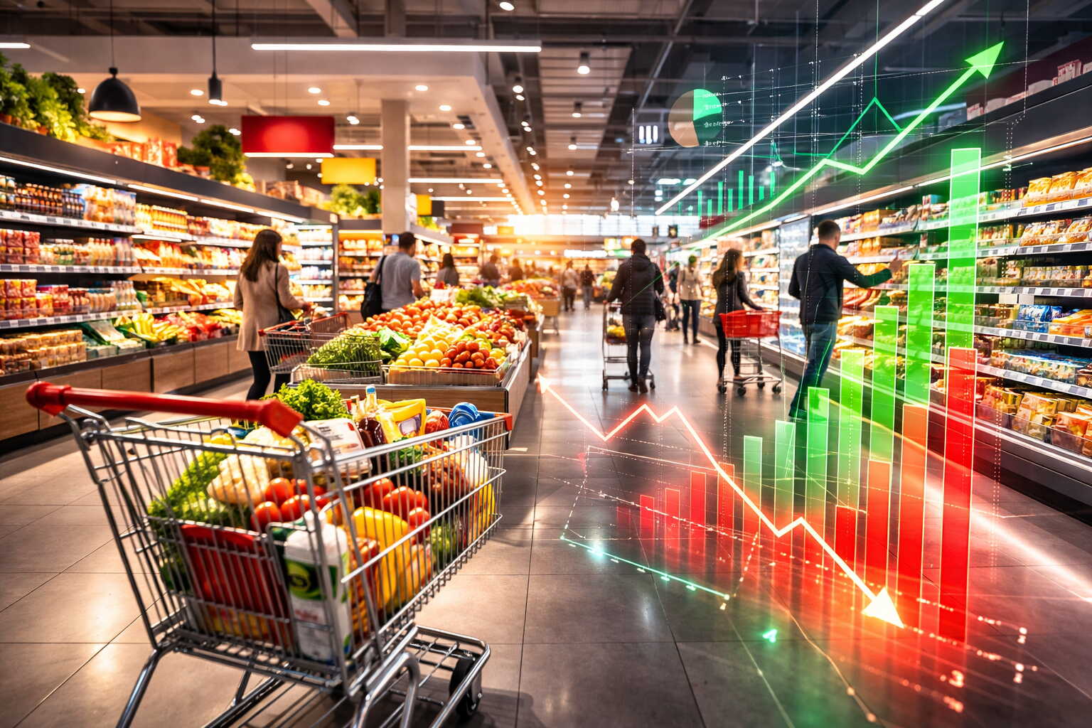 Parts de marché P2 2026 : Système U et Leclerc triomphent, Auchan en chute libre